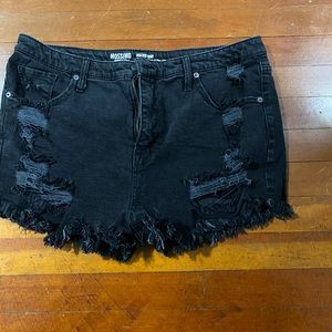 Cute Black Jean Shorts